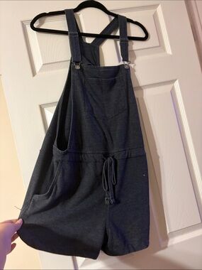 Casual charcoal Short Overalls Romper